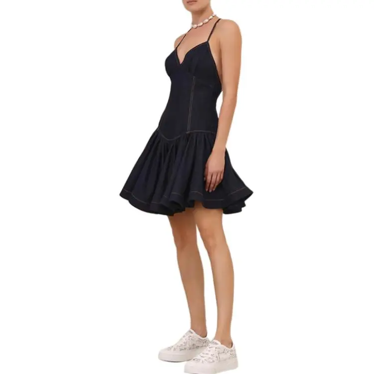 Zimmermann SS25 Slip Dress Women's Blue-3
