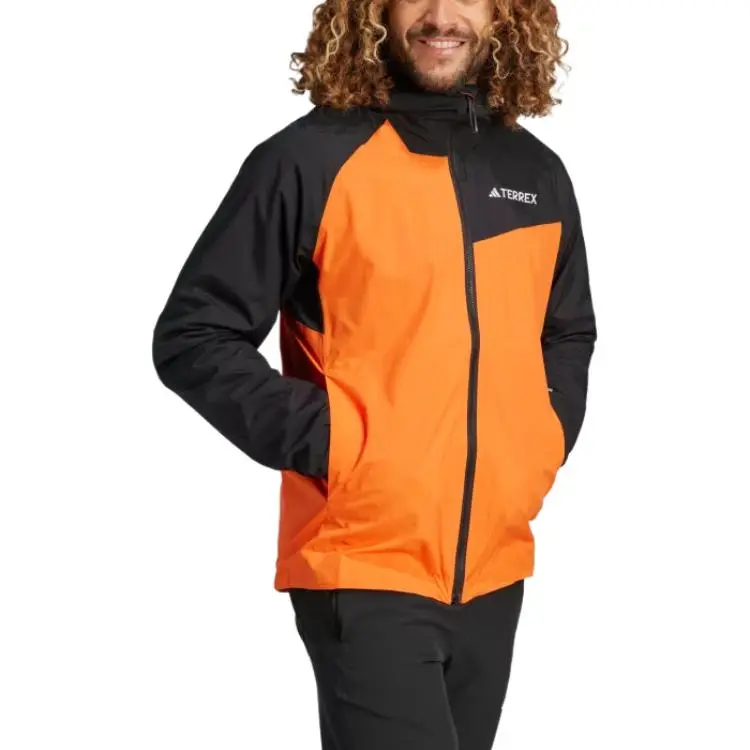 Adidas FW24 Multi 2L RAIN.RDY Jacket Men's Orange/Black-2