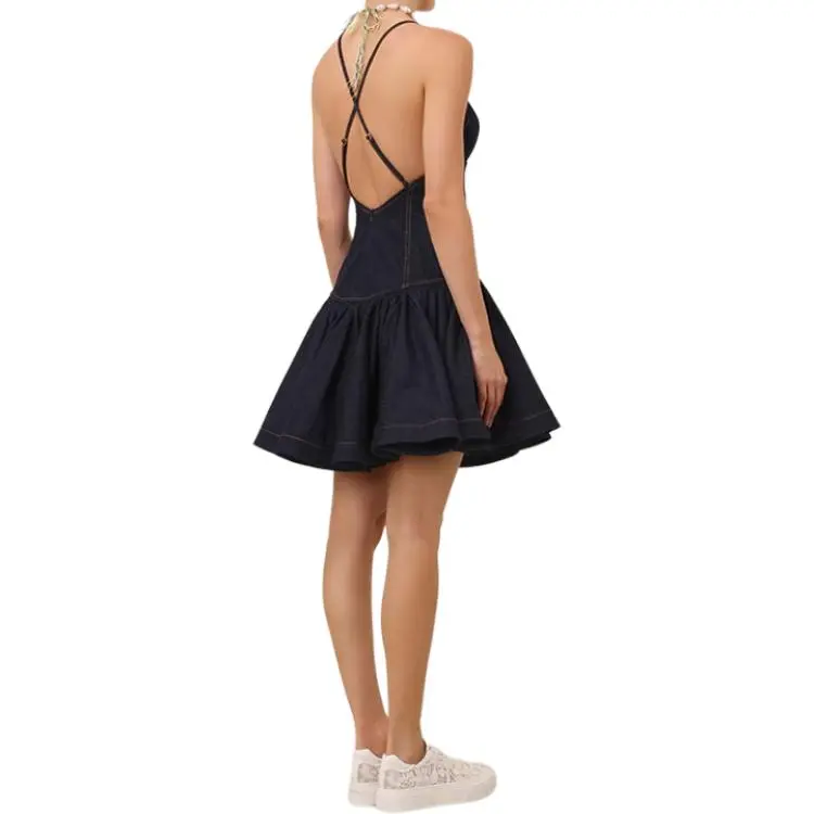Zimmermann SS25 Slip Dress Women's Blue-4