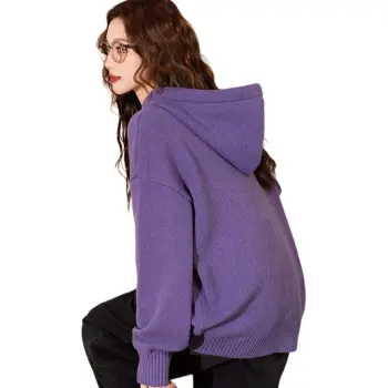 Tonlion Sweater Women's Plum Blossom Purple