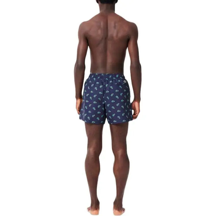 LACOSTE Crocodile print Swim Shorts-9
