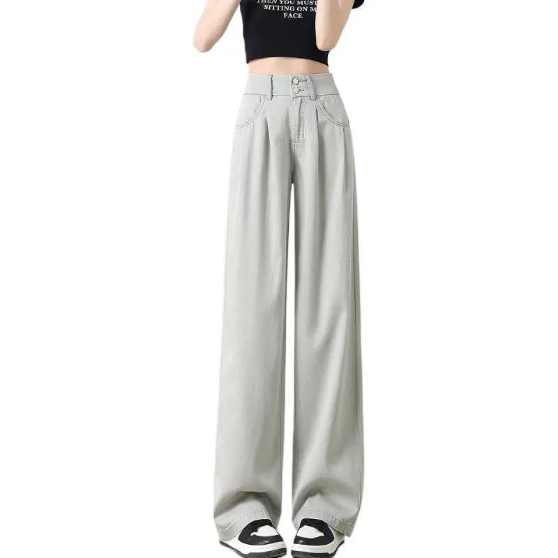 Weixi Jeans Women's Light Gray-2