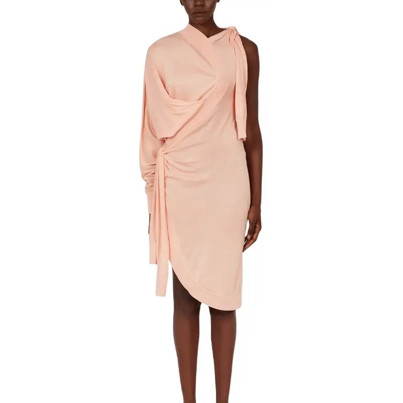Ferragamo Asymmetric Knitted Dress-1