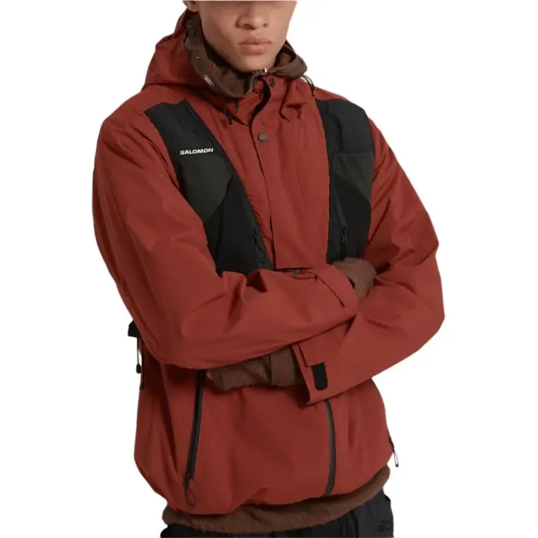SALOMON UNI FW24 Jacket Men's Dark Red-4