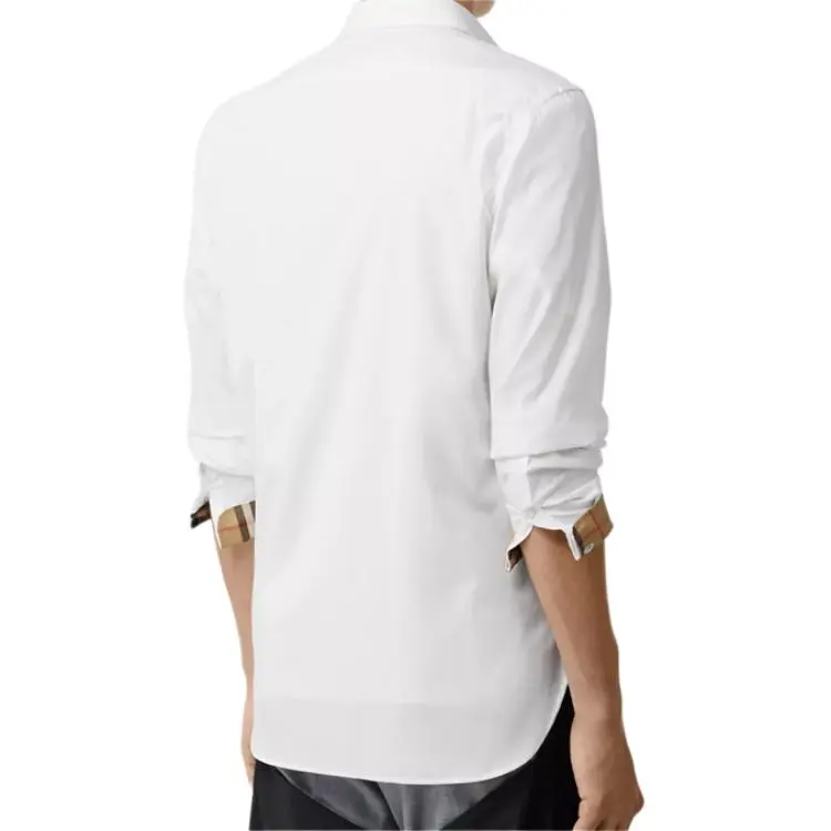 Burberry Shirts Men White-2