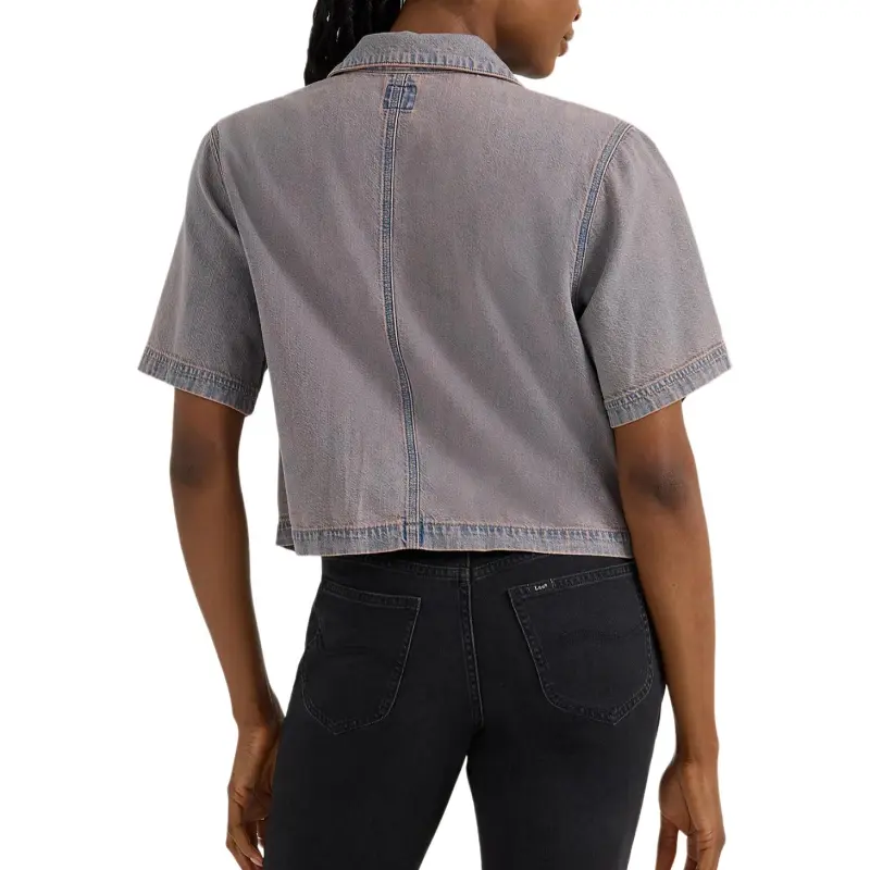 Lee Shirts Women's Gray Pink-1