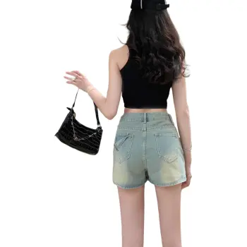 7 SEVFUN Denim Short Skirts Women's Light Blue