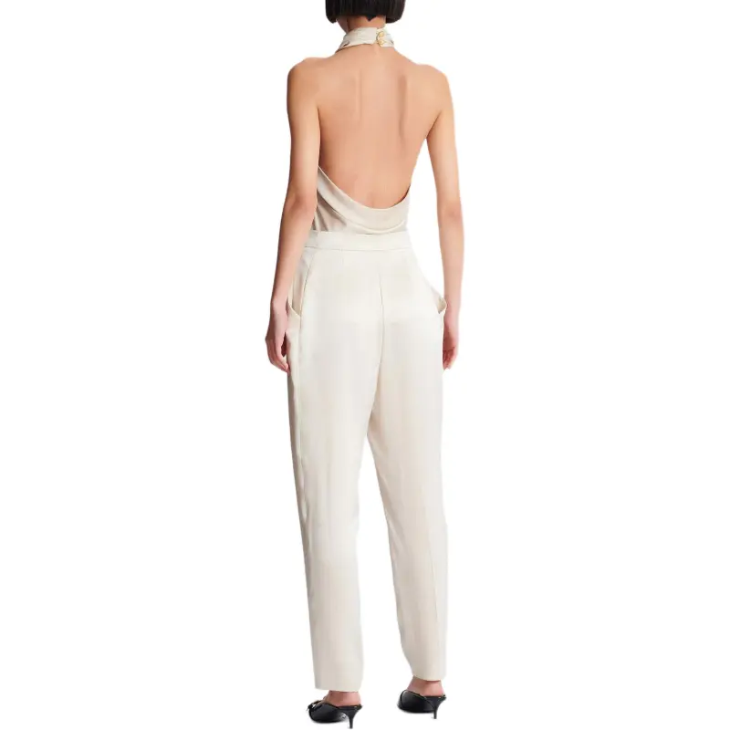 BALMAIN SS25 Suit Trouser Women's Beige-3