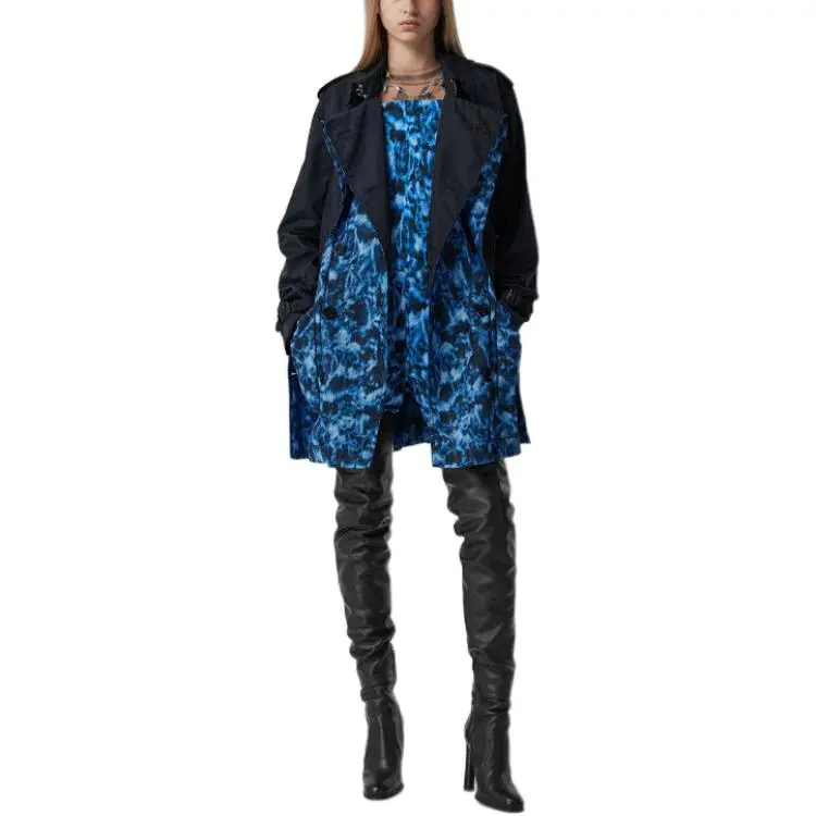 Burberry Trench Coat Women's Black-4