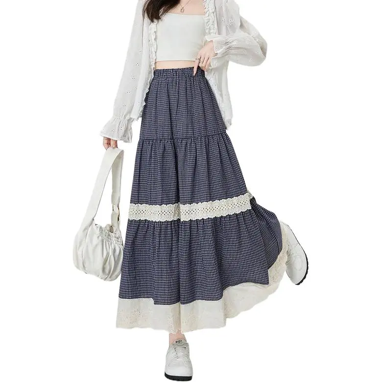 XIANSINIAO Casual Long Skirt Women's-1