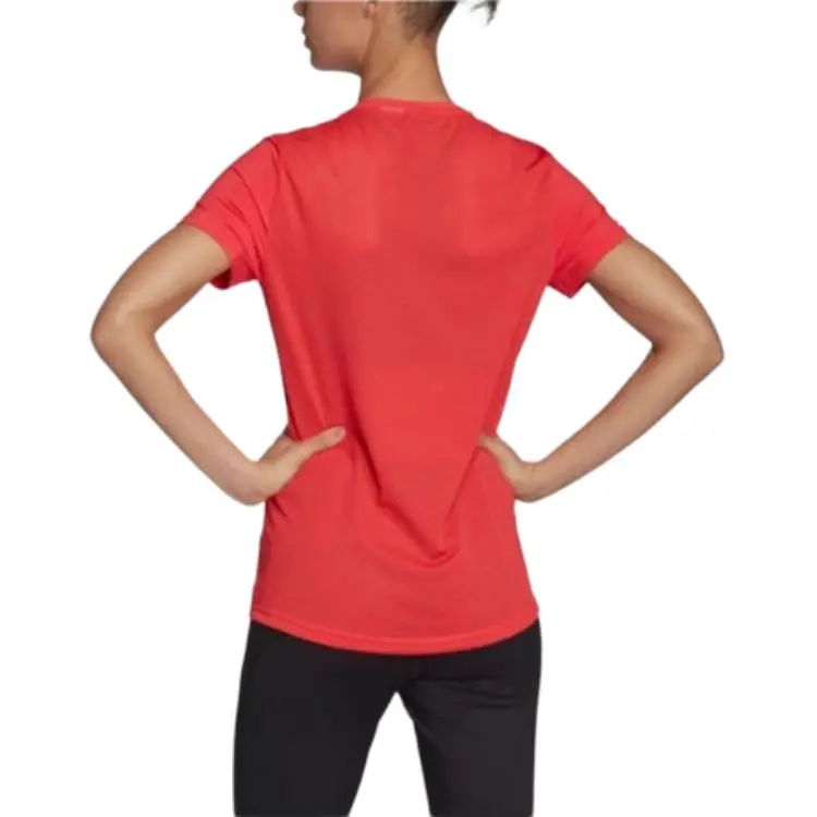 Adidas T Shirt Women's Neon Red-4