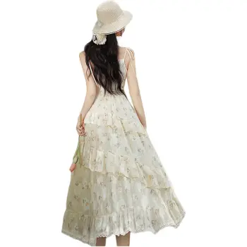 PLAY BUSH Slip Dresses Women's Apricot
