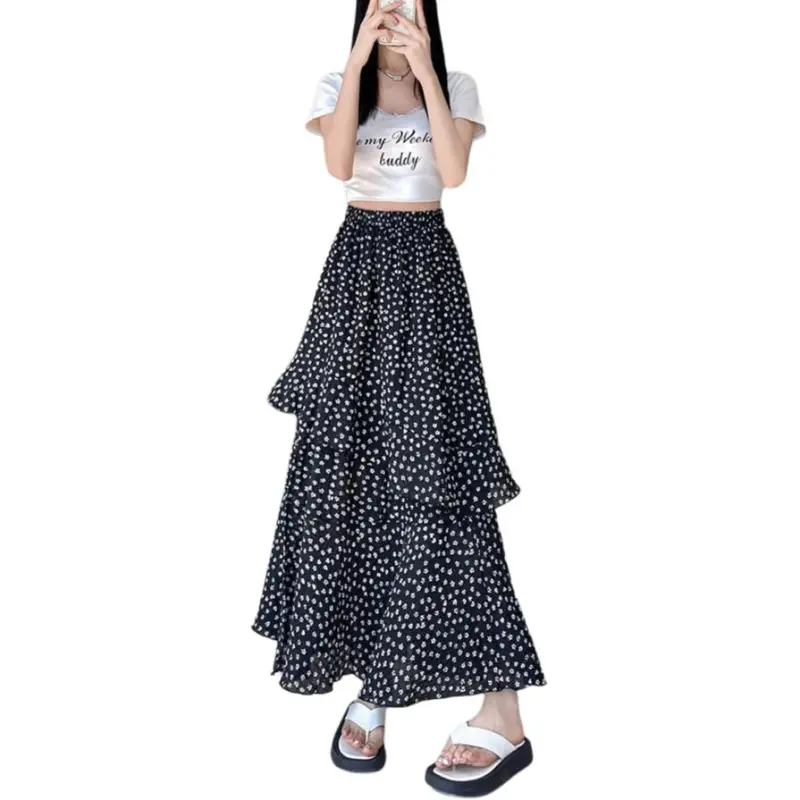 Mu Xiao Xin Casual Long Skirt Women's-4
