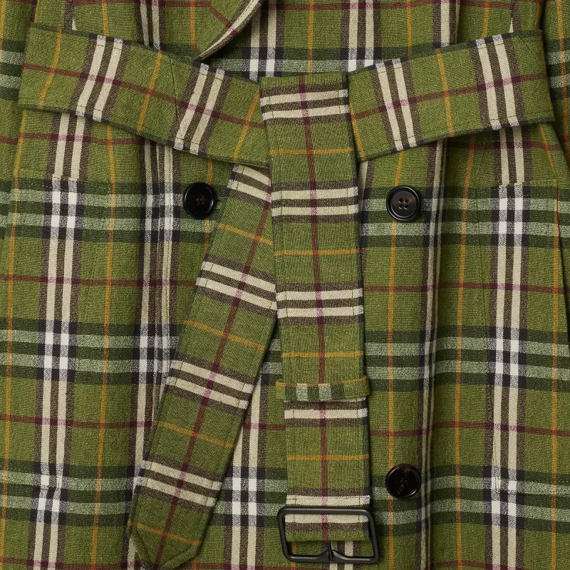 Burberry SS25 Trench Coat Women's Olive Green-4