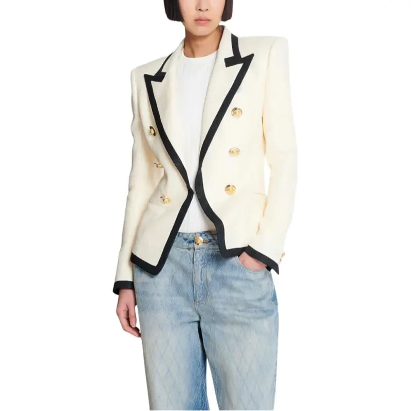 BALMAIN Jackets & Coats Women's Beige-1