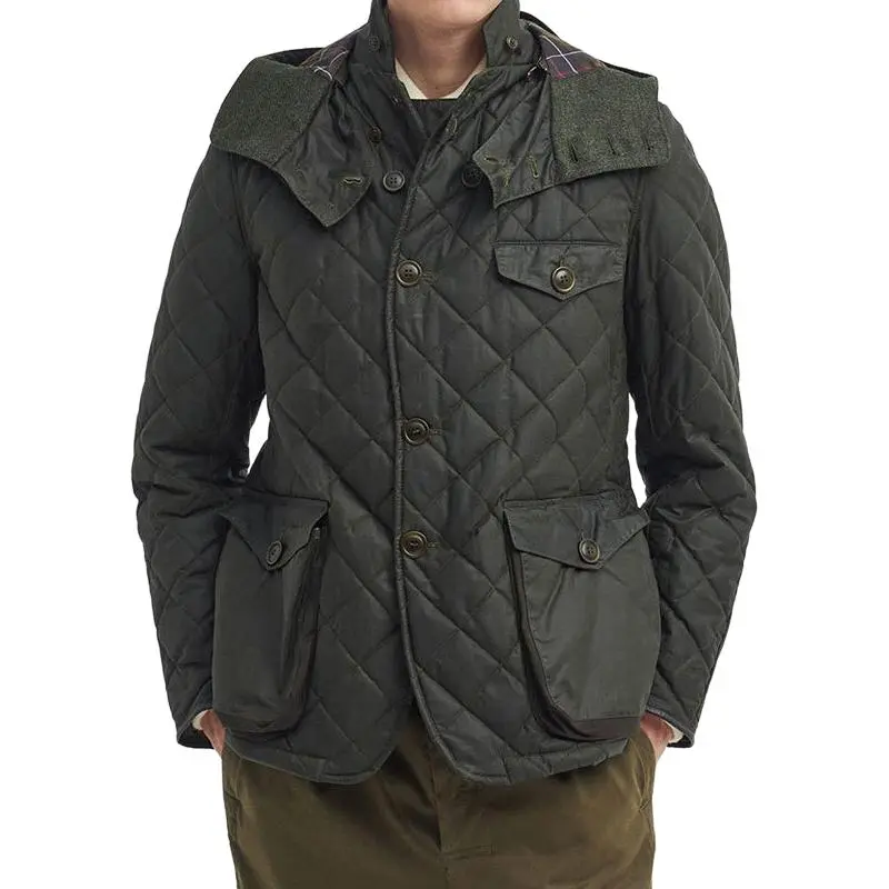 BARBOUR Puffer Jacket Men's Army Green-1