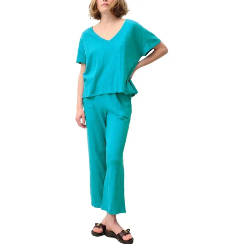 AMERICAN VINTAGE A.M SS24 Jogging Femme Sully Casual Pants Women's Blue-1