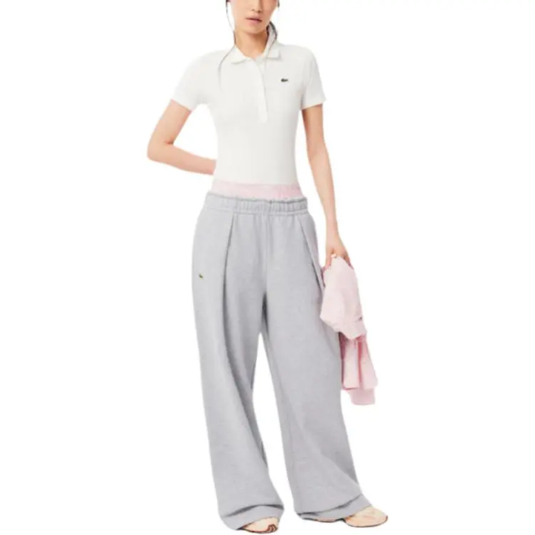 LACOSTE Pleated Wide leg Trousers-2