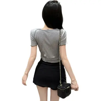 ZCDECO T Shirts Women's Gray