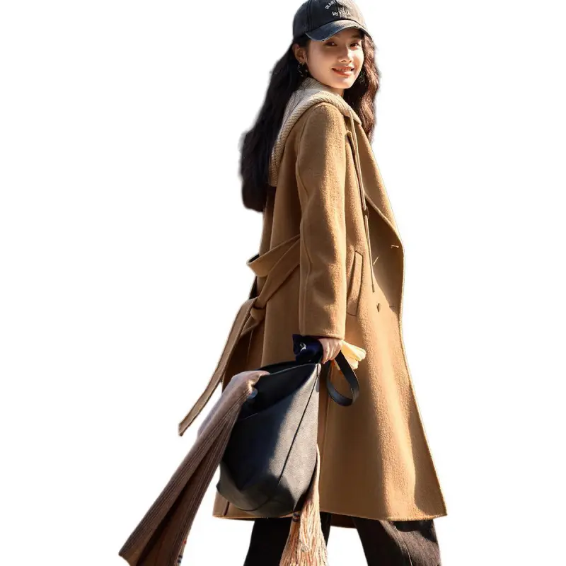 Mo Han Yi Mei Coats Women's Warm Camel-2