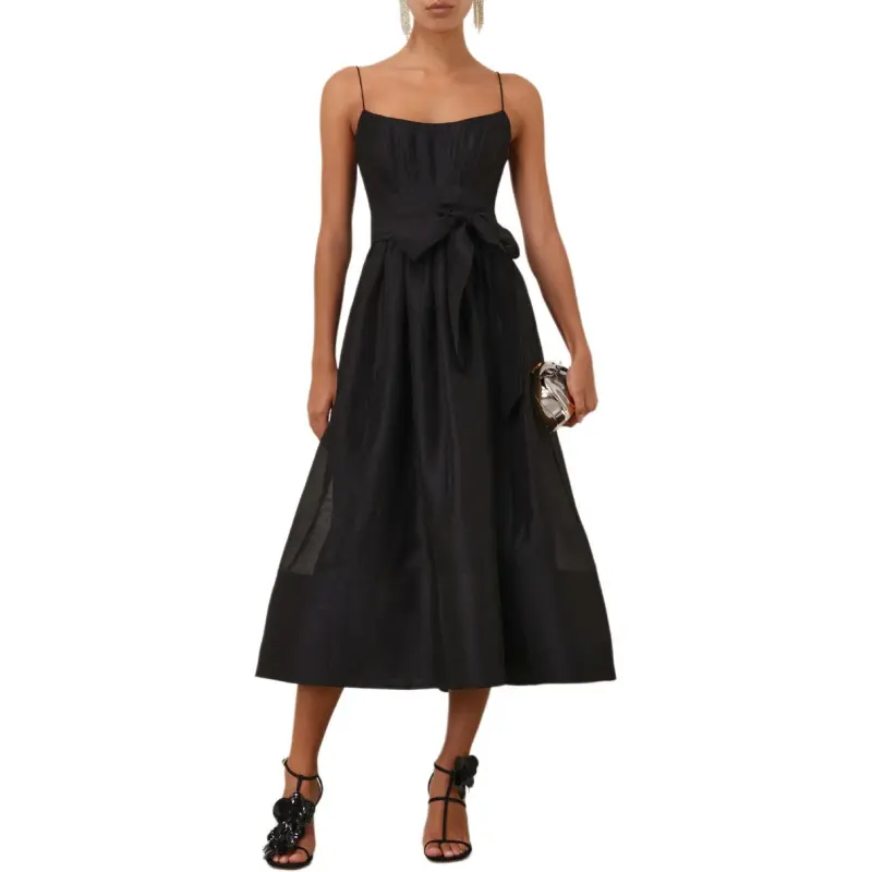 Zimmermann SS25 Slip Dresses Women's Black-1