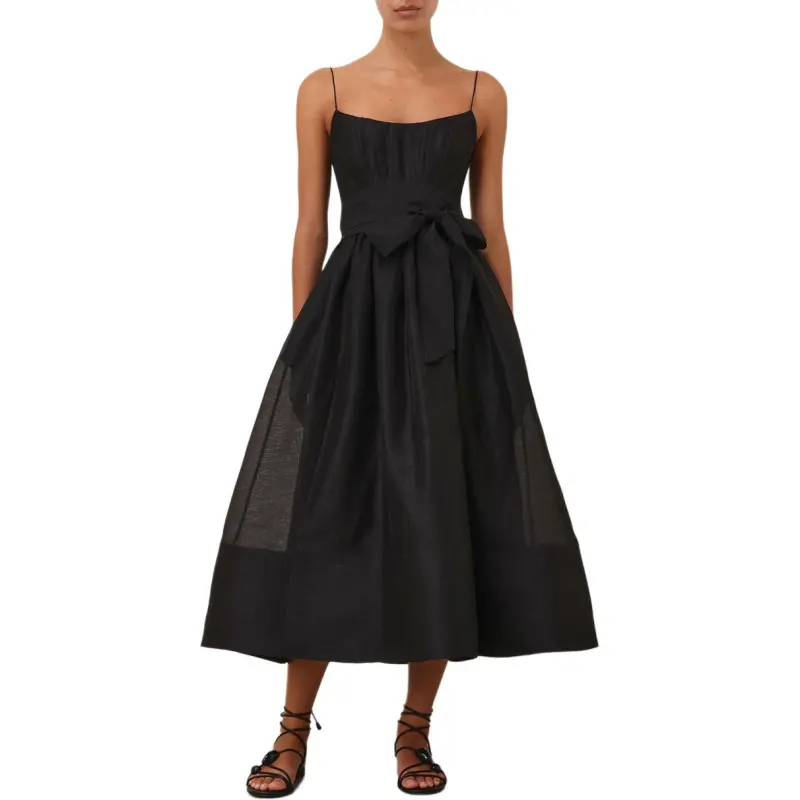 Zimmermann SS25 Slip Dresses Women's Black-2