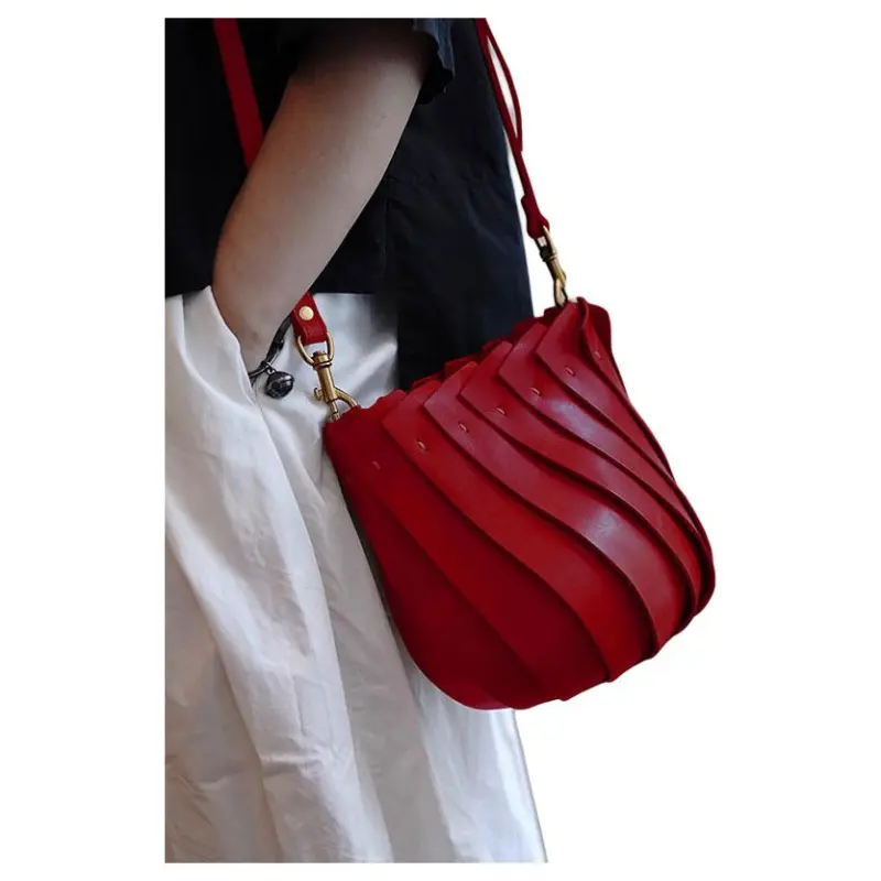 BEMIX PETS PU Handbag Women's Red-3