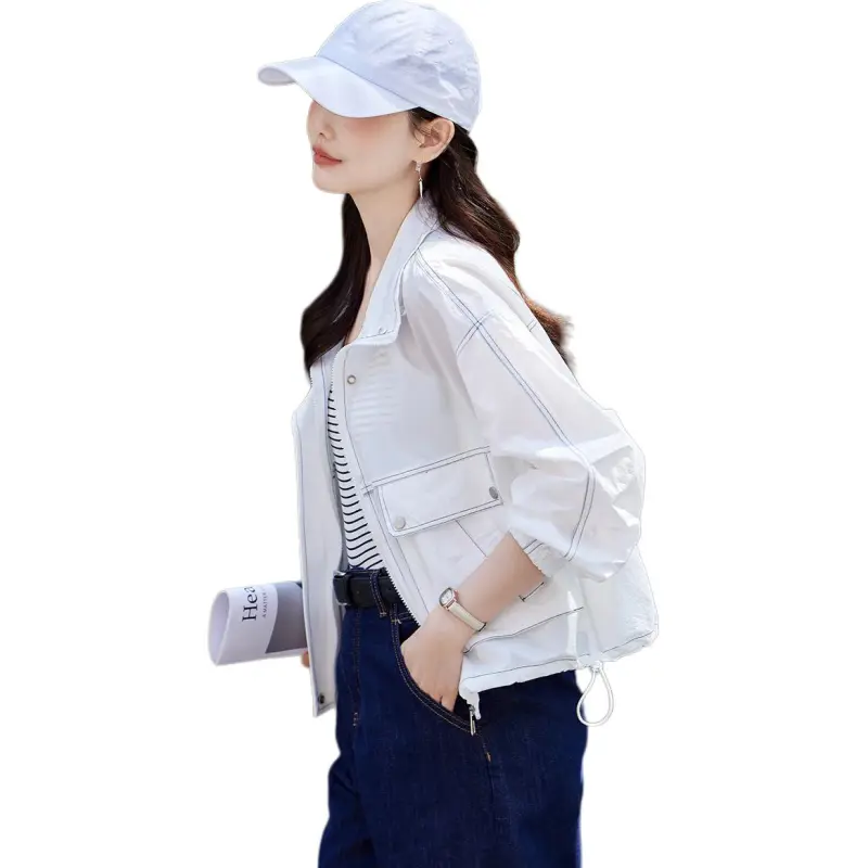 TERRE BLEUE Cropped Coat Women's-4