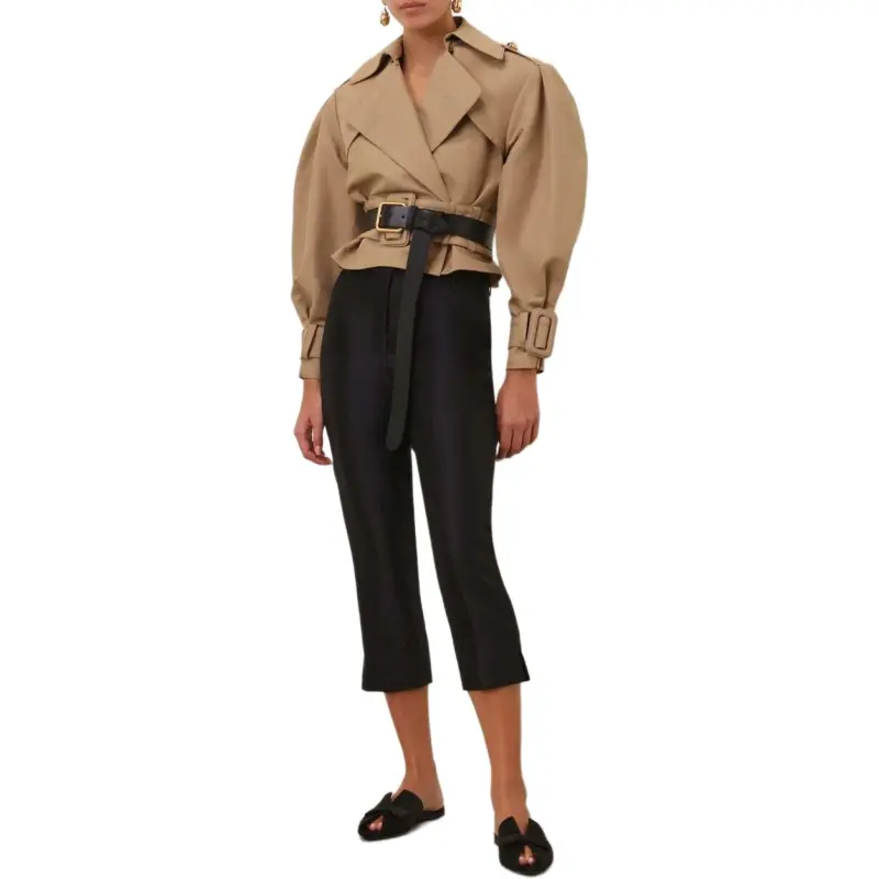 Zimmermann SS25 Casual Pants Women's Black-1