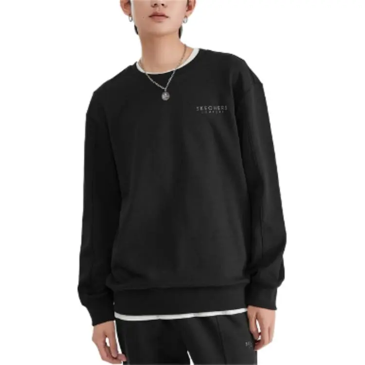 Skechers Comfortable Lifestyle Collection Sports Lifestyle Sweatshirt Men's Carbon Black-2