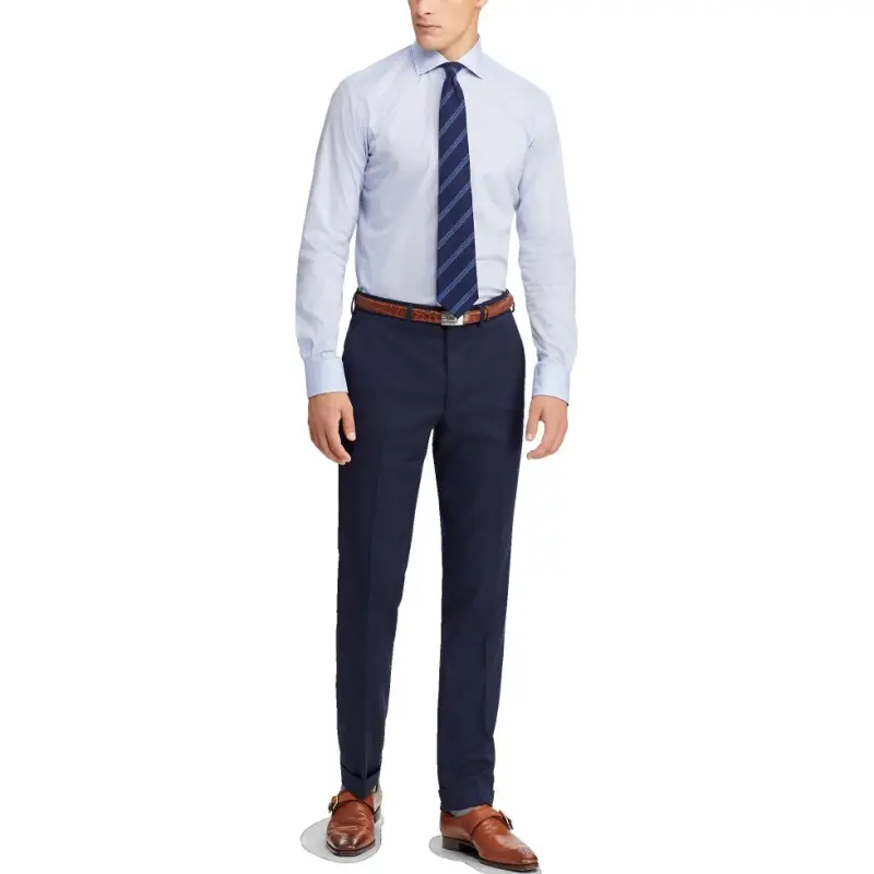 Ralph Lauren Purple Label FW24 Suit Trouser Men's Blue-3