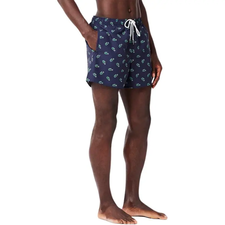 LACOSTE Crocodile print Swim Shorts-8
