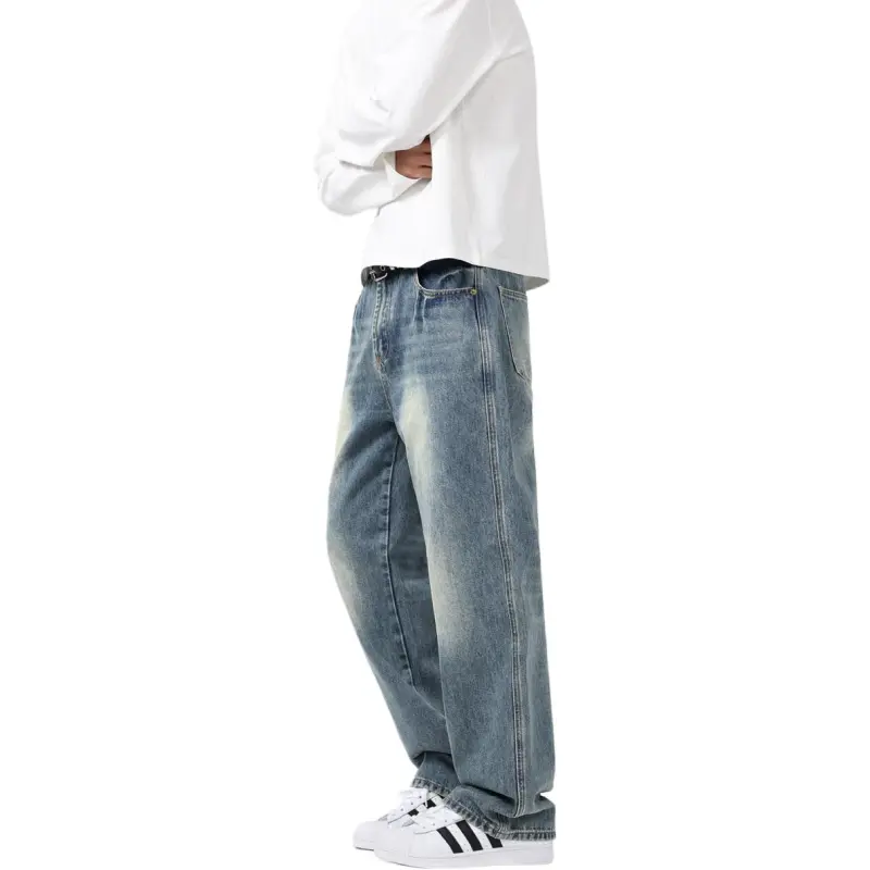 SONGS ALONG Jeans Unisex Blue-6