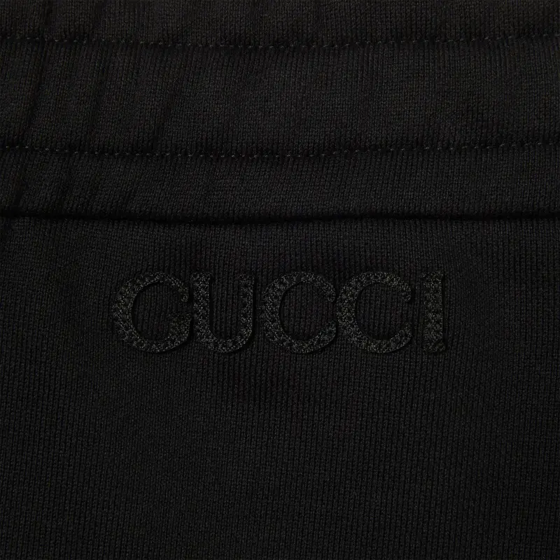 GUCCI FW24 Knitted Sweatpants Women's Black-1