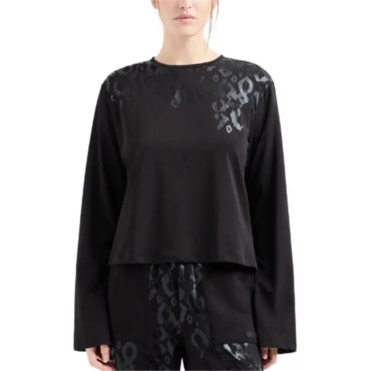 EMPORIO ARMANI EA7 Regular T Shirt Women's Black-2