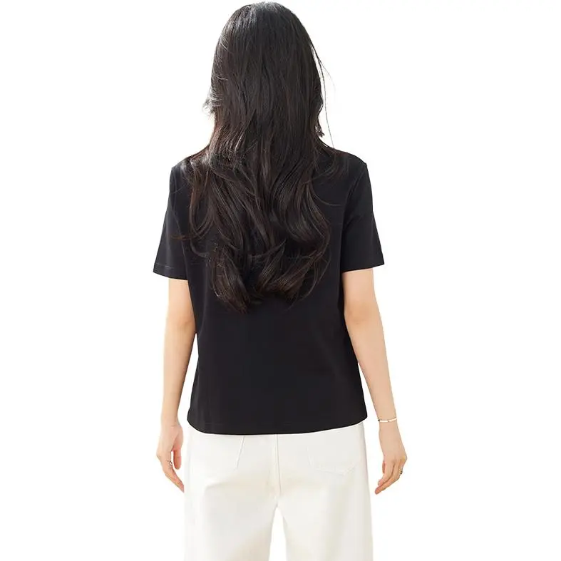 La Chapelle Regular T Shirt Women's Black-3