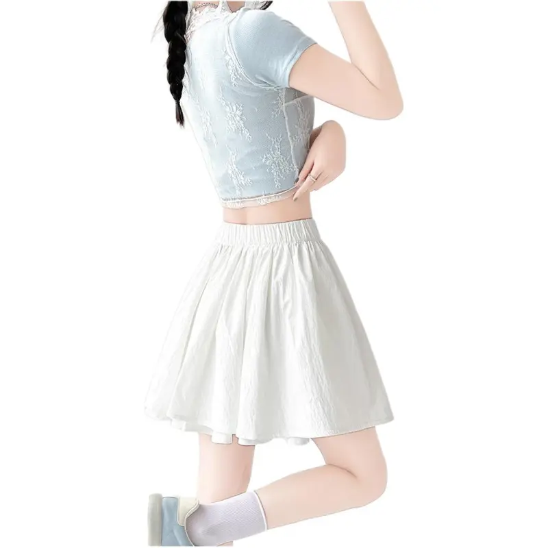 Dior Beauty Casual Short Skirts Women's White-1