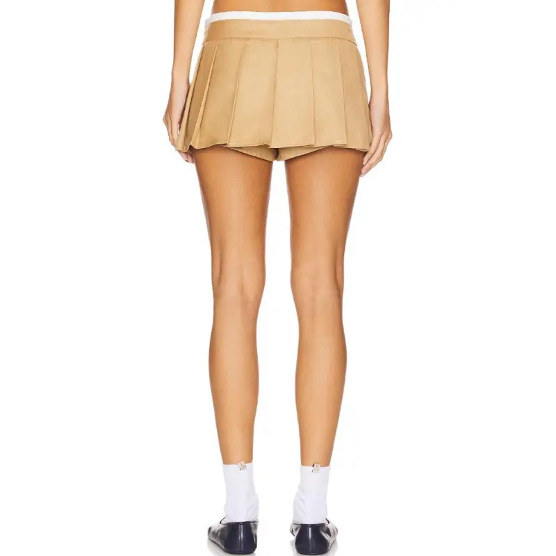 Lioness FW24 Casual Short Skirts Women's Brown Yellow-1