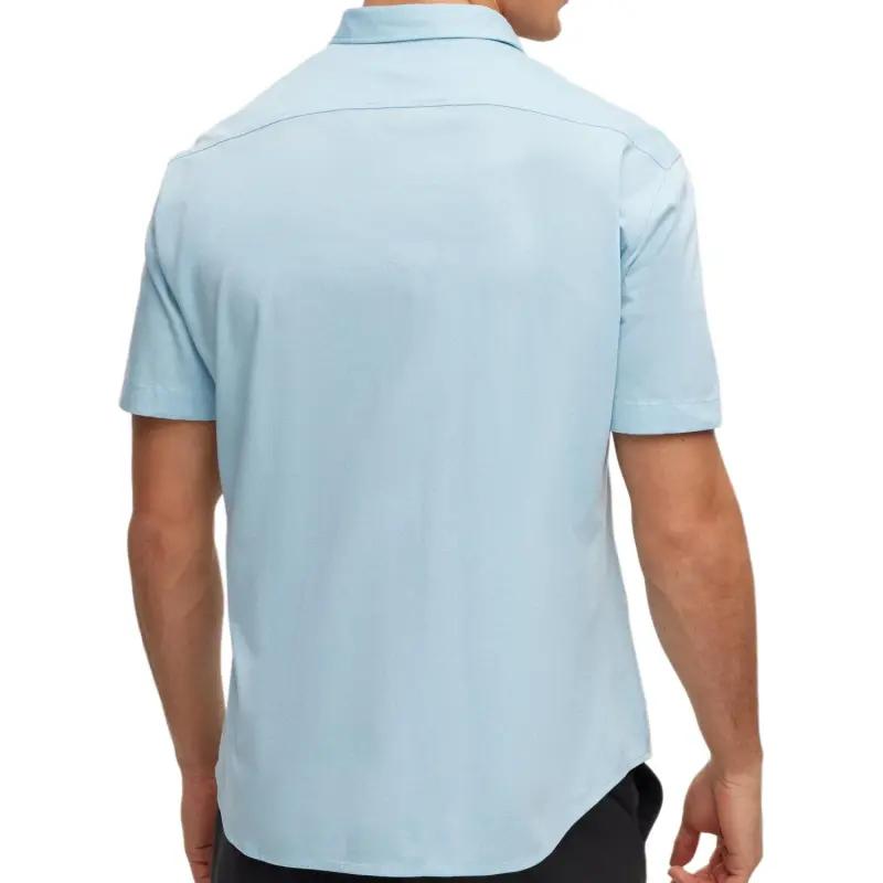HUGO BOSS Short Sleeved Shirt Men's Light Blue-2