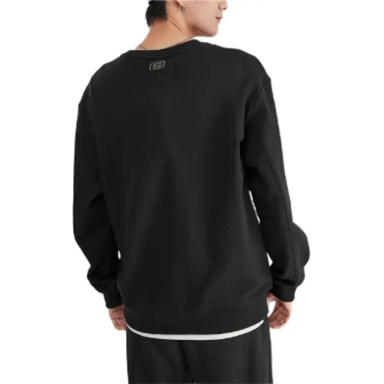 Skechers Comfortable Lifestyle Collection Sports Lifestyle Sweatshirt Men's Carbon Black-3