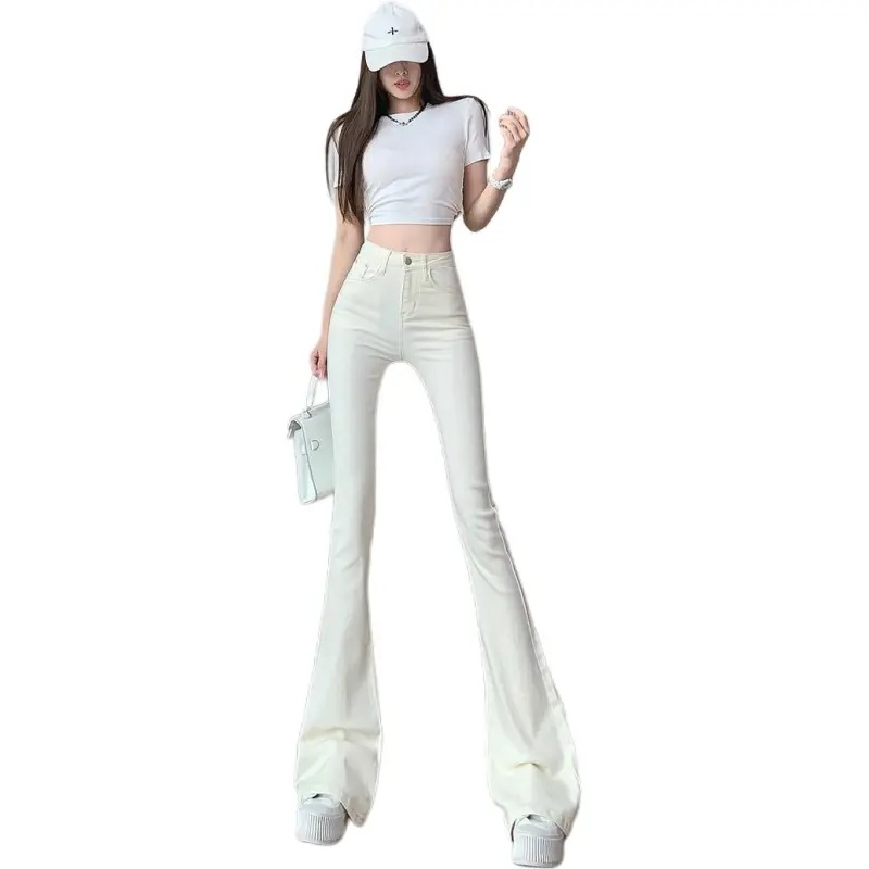 Si Bei'er Jeans Women's White-0