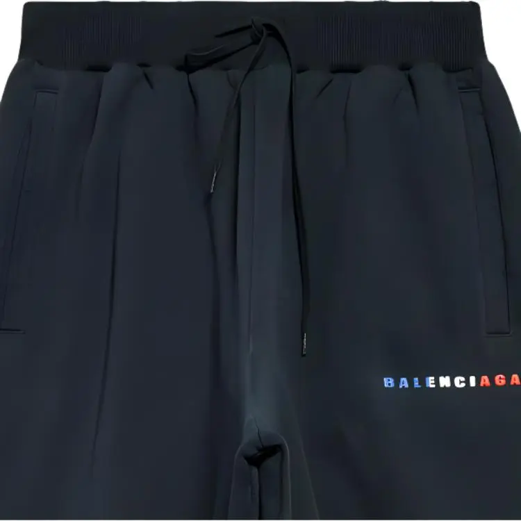Balenciaga Casual Pants Loose Fit Men's Black-5
