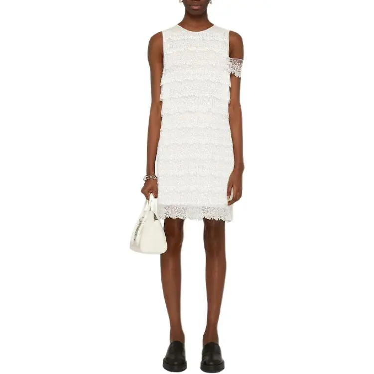 GIVENCHY Sleeveless Dress Women's White-1