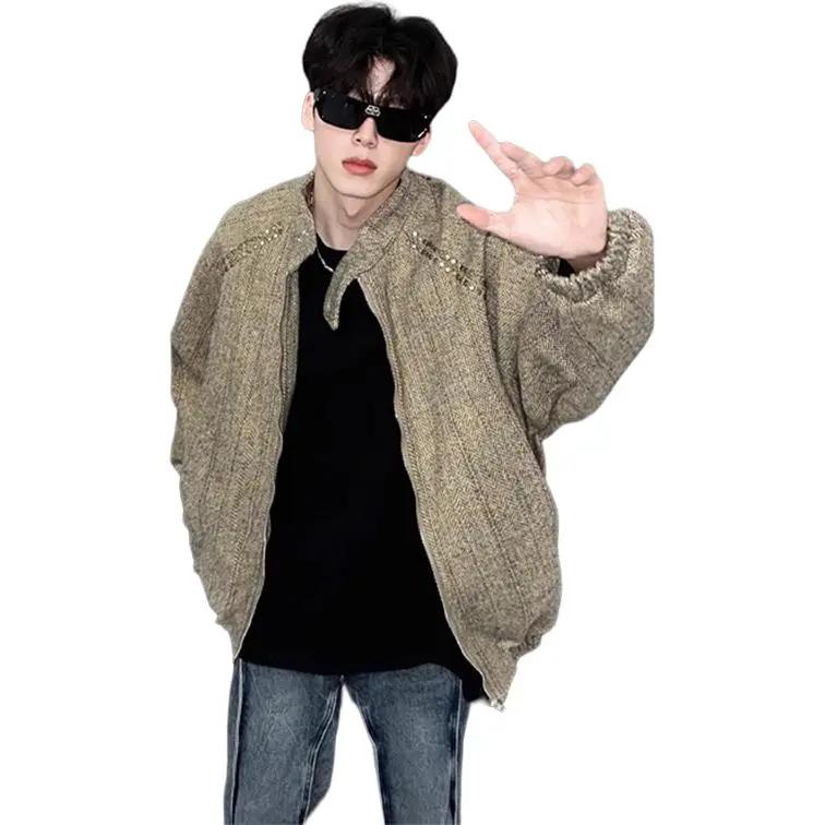 NOWSTIME Jackets & Coats Unisex Khaki-3
