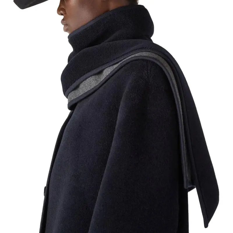 Loro Piana Asymmetric collar Coat-6