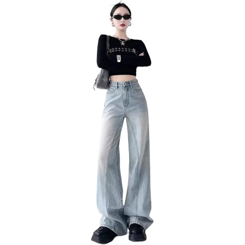 Ordifen Jeans Women's Light Blue-3