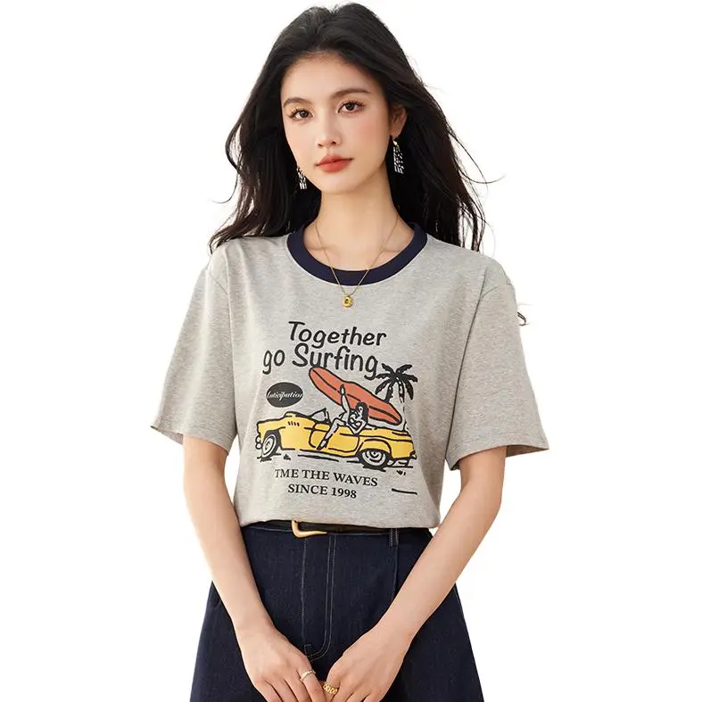 La Chapelle T Shirt Women's Gray-1