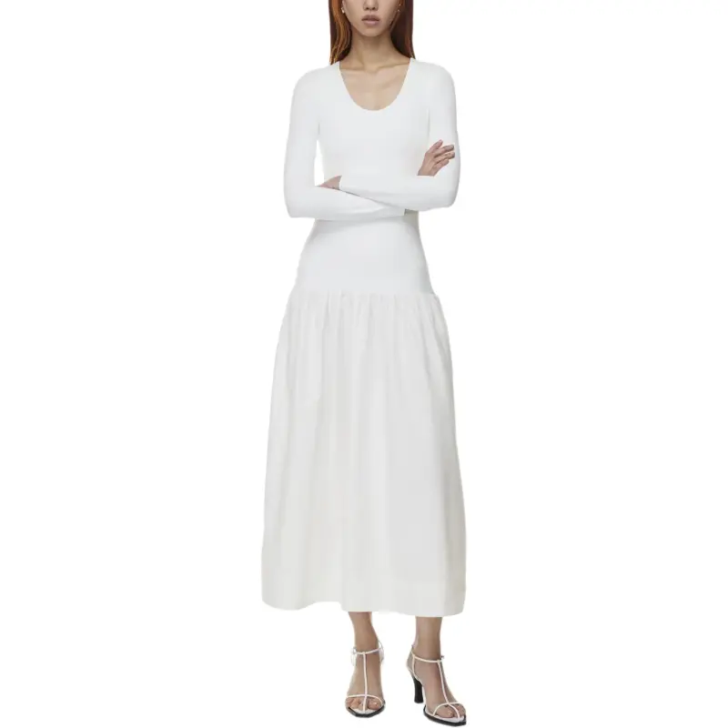 ARITZIA Babaton Guild Dress Long-Sleeved Dresses Women's White/White-2