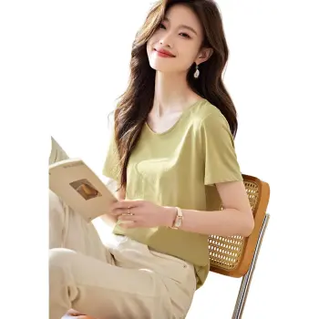 Mo Han Yi Mei T Shirt Women's Avocado Green