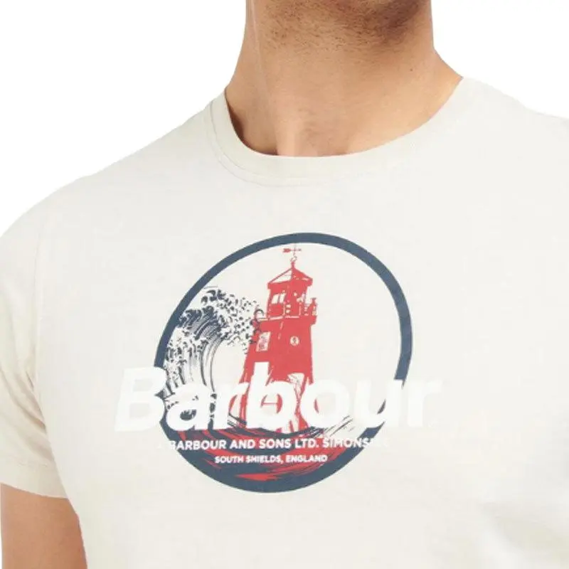 BARBOUR T Shirts Men Beige-4
